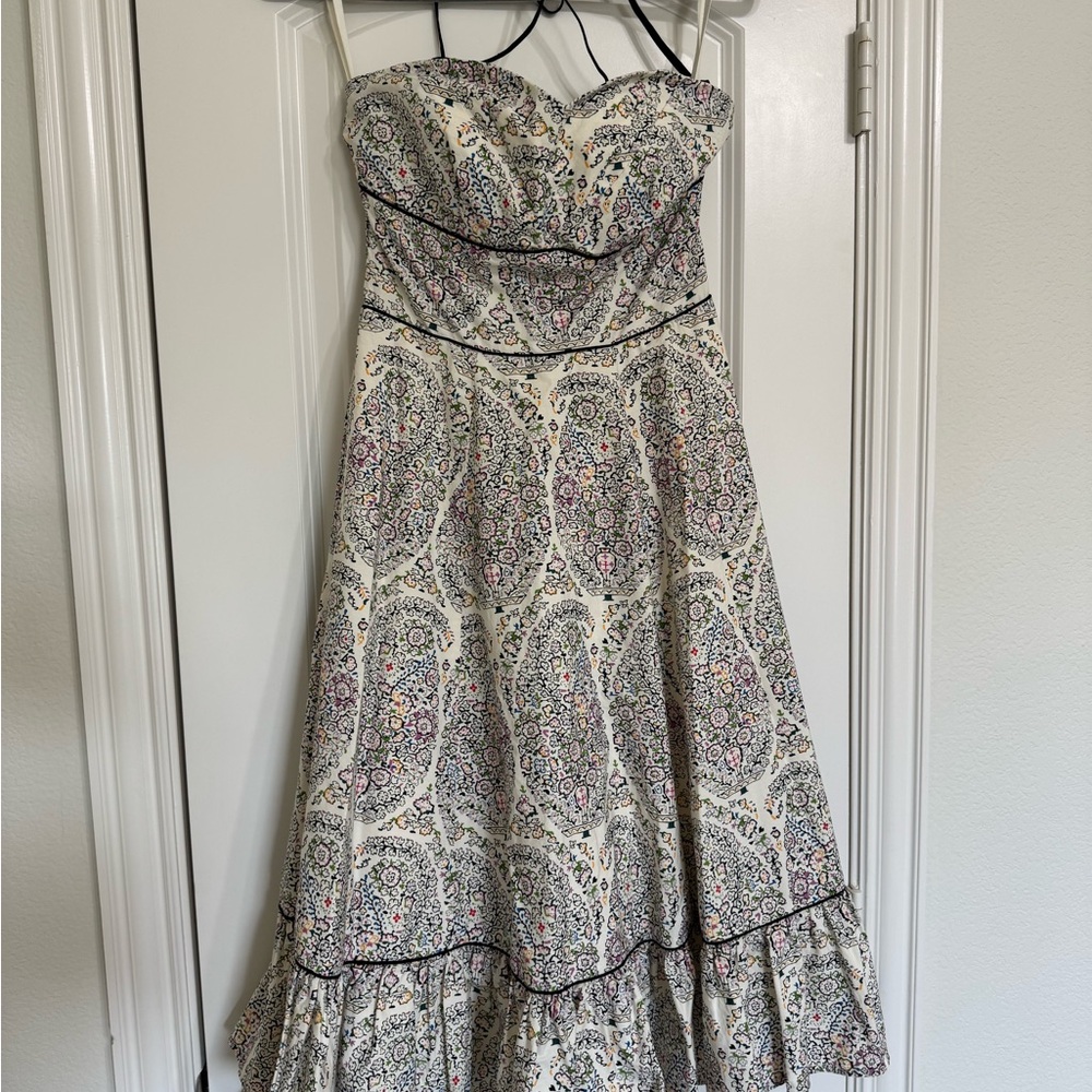 Floral Strapless Dress